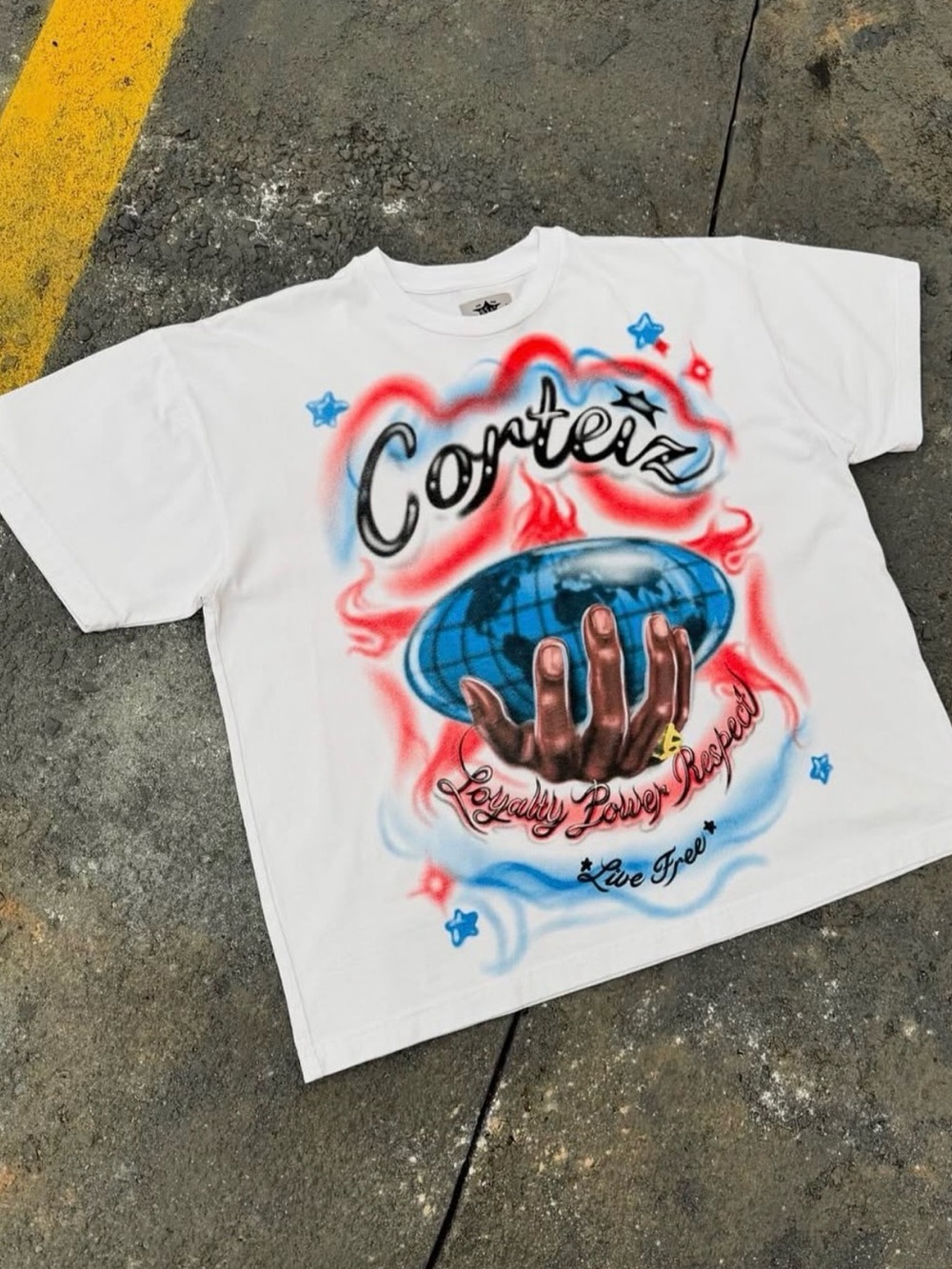 Corteiz x barriers NYC pop up t shirt